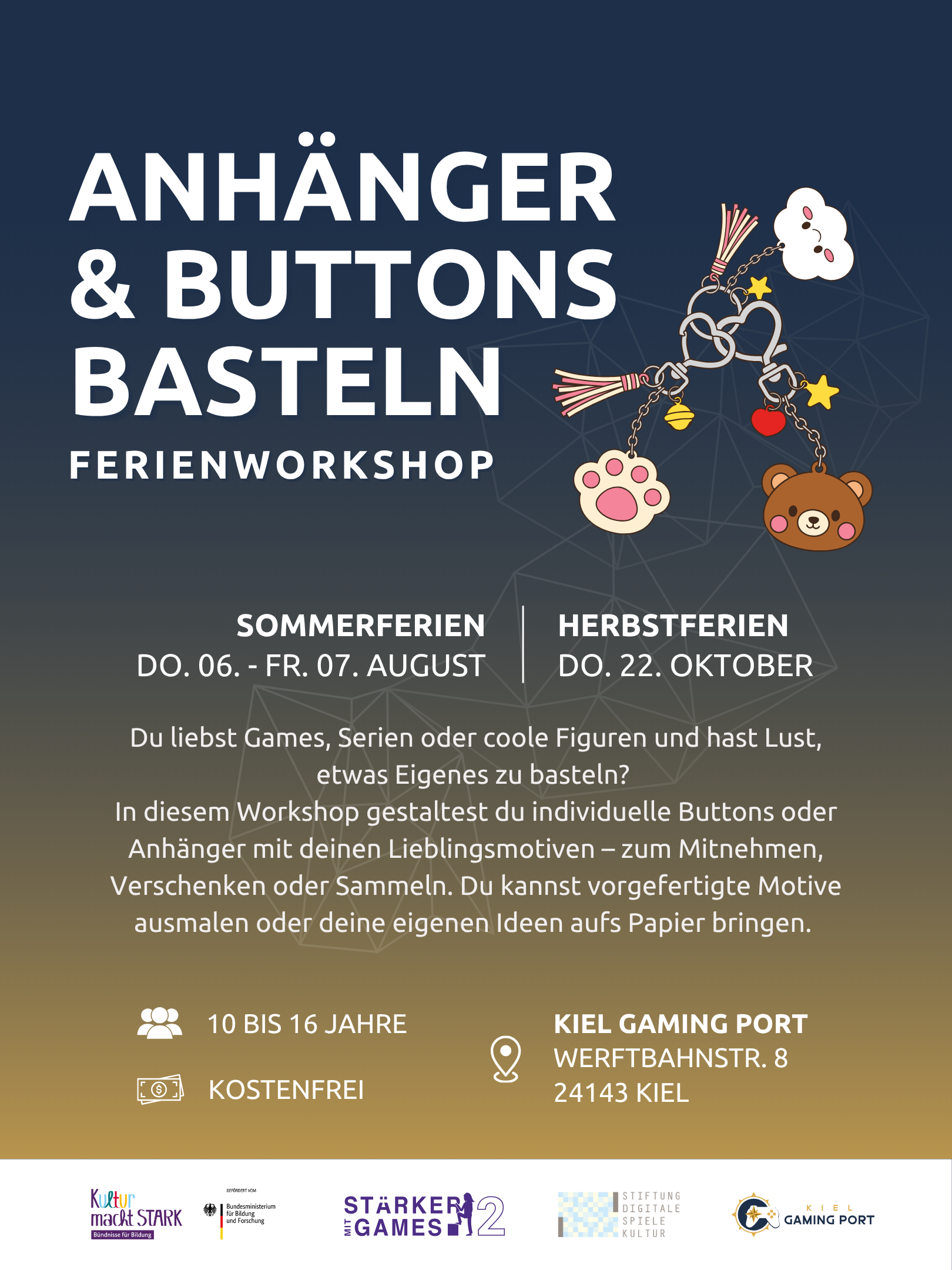 Sommerferienworkshop: Anhänger gestalten